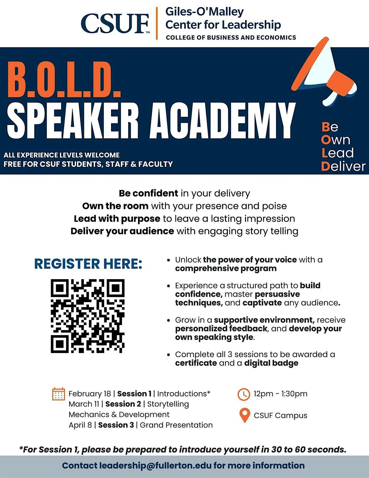 BOLD Speaker Academy