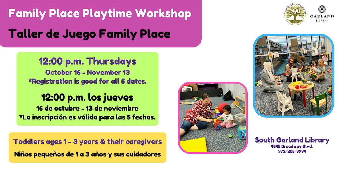 Family Place Playtime Workshop