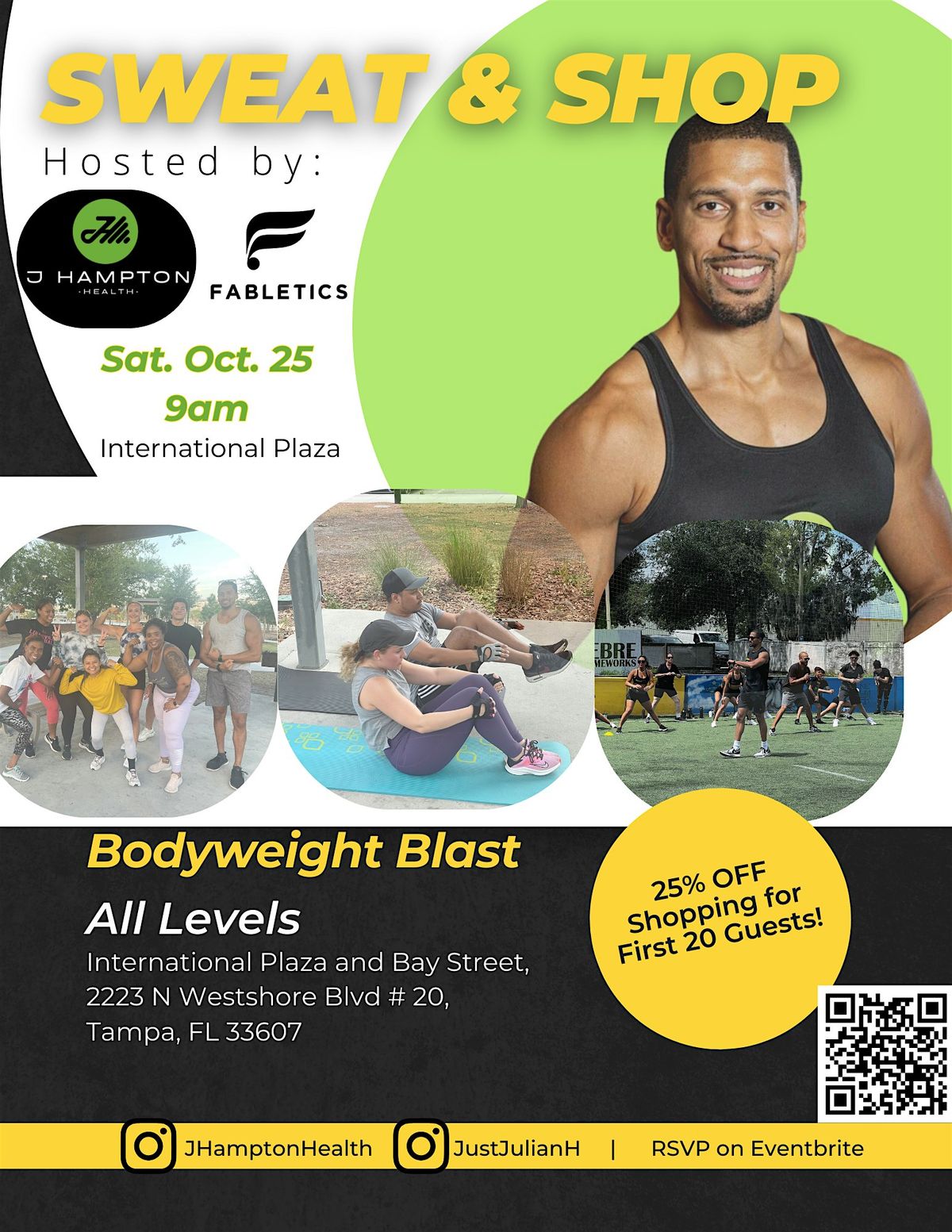 Fabletics Presents: Sweat & Shop w\/ Julian Hampton!