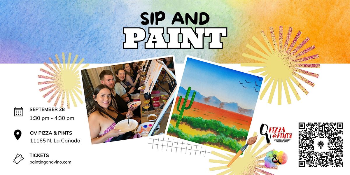 Saguaro in Fall Paint and Sip at OV Pizza & Pints
