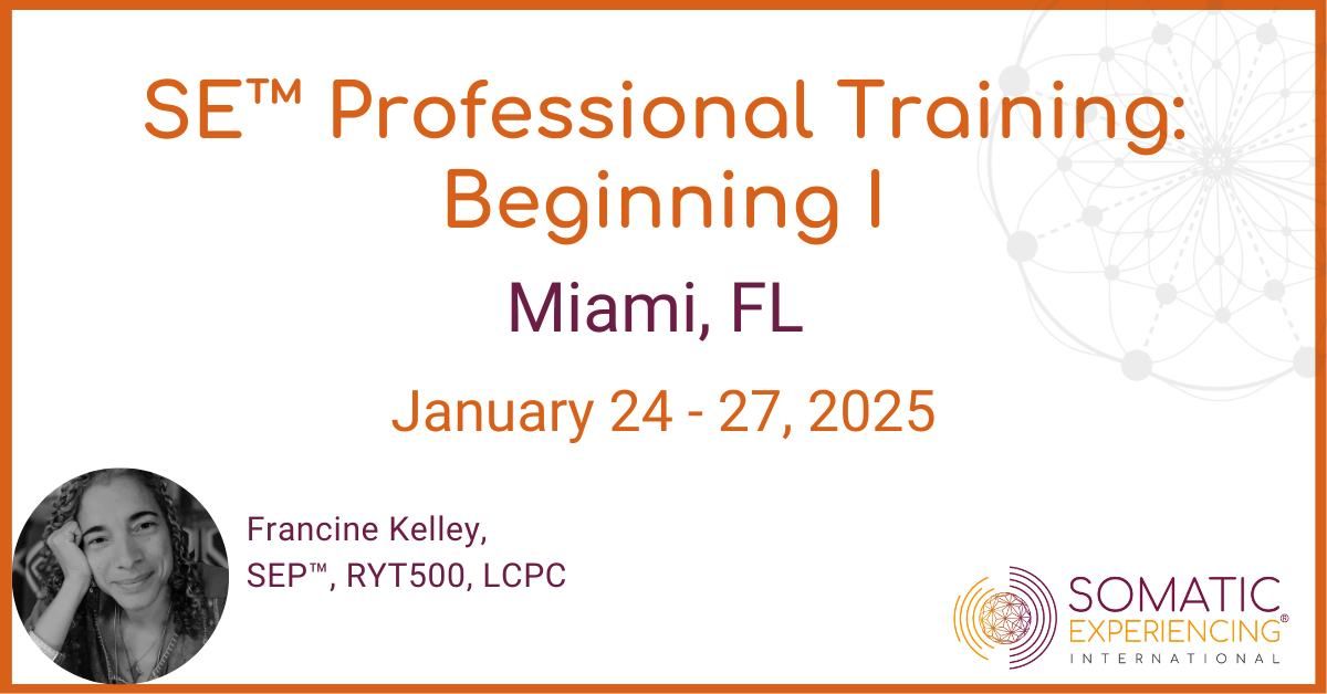 SE Professional Training: Miami, FL - Beginning I - January 24-27, 2025