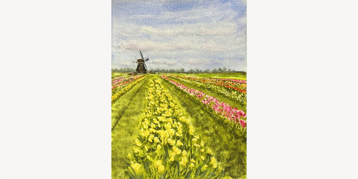 LAURIE'S MINI WATERCOLOR WORKSHOP 7-Tulips;WED,2:30-5PM, APRIL 9