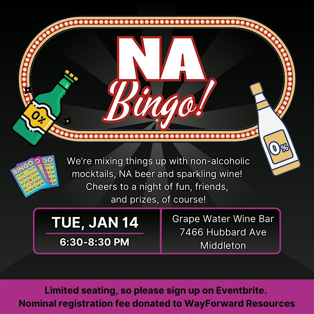 NA-themed Bingo at Grape Water