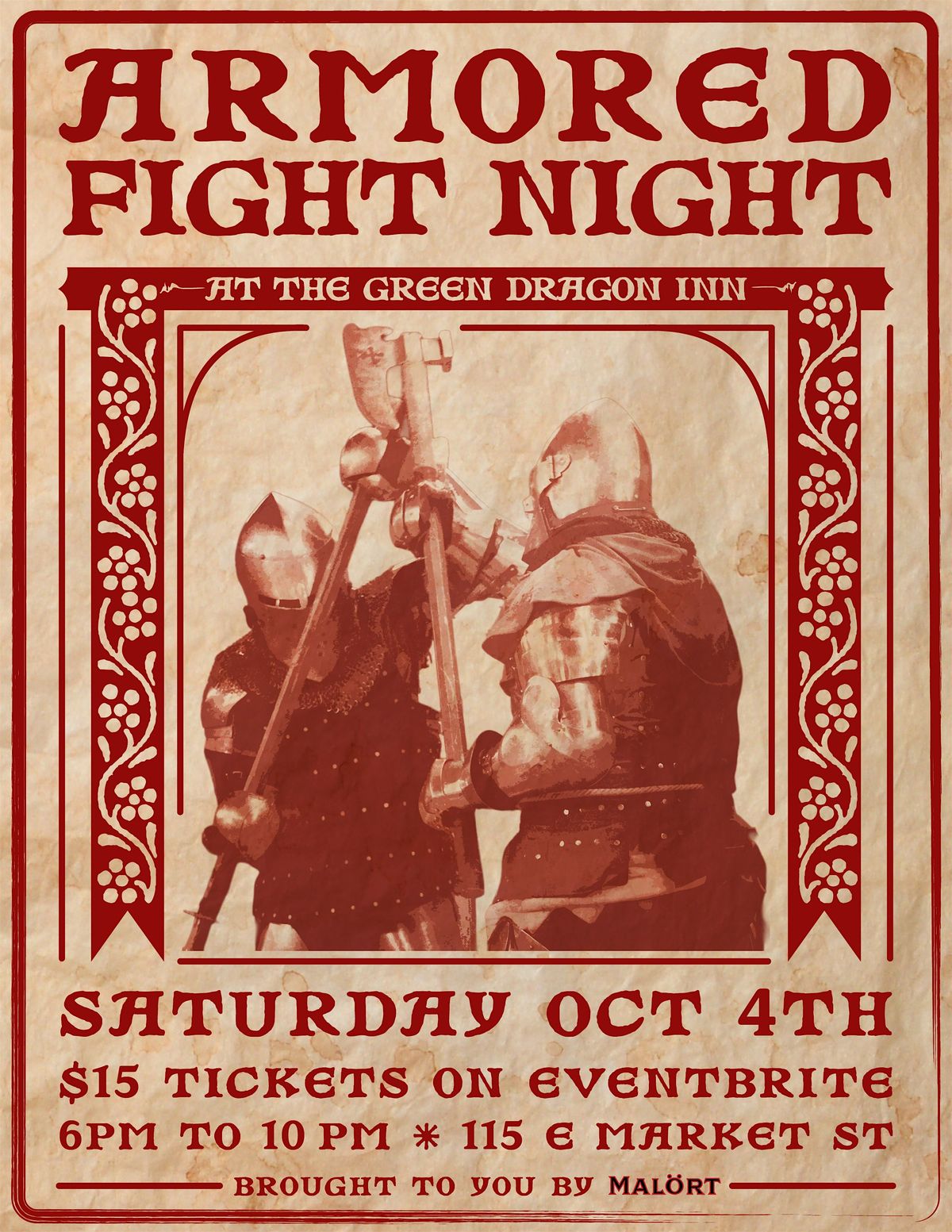 Armored Fight Night at The Green Dragon Inn