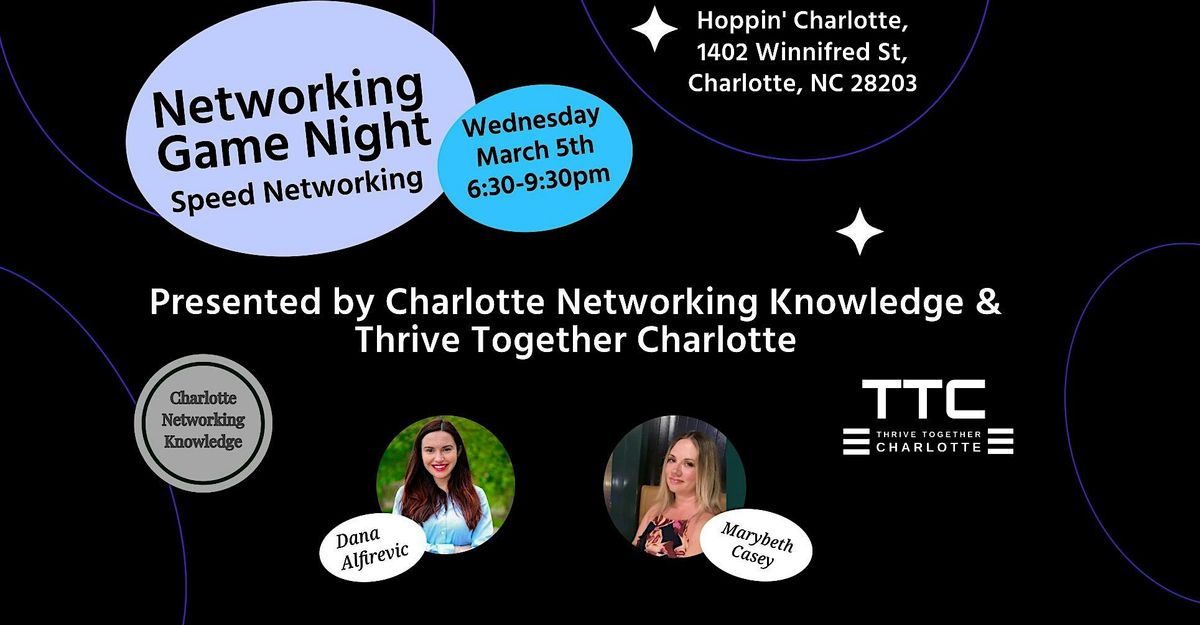 Monthly Networking Game Night: Speed Networking Card Game