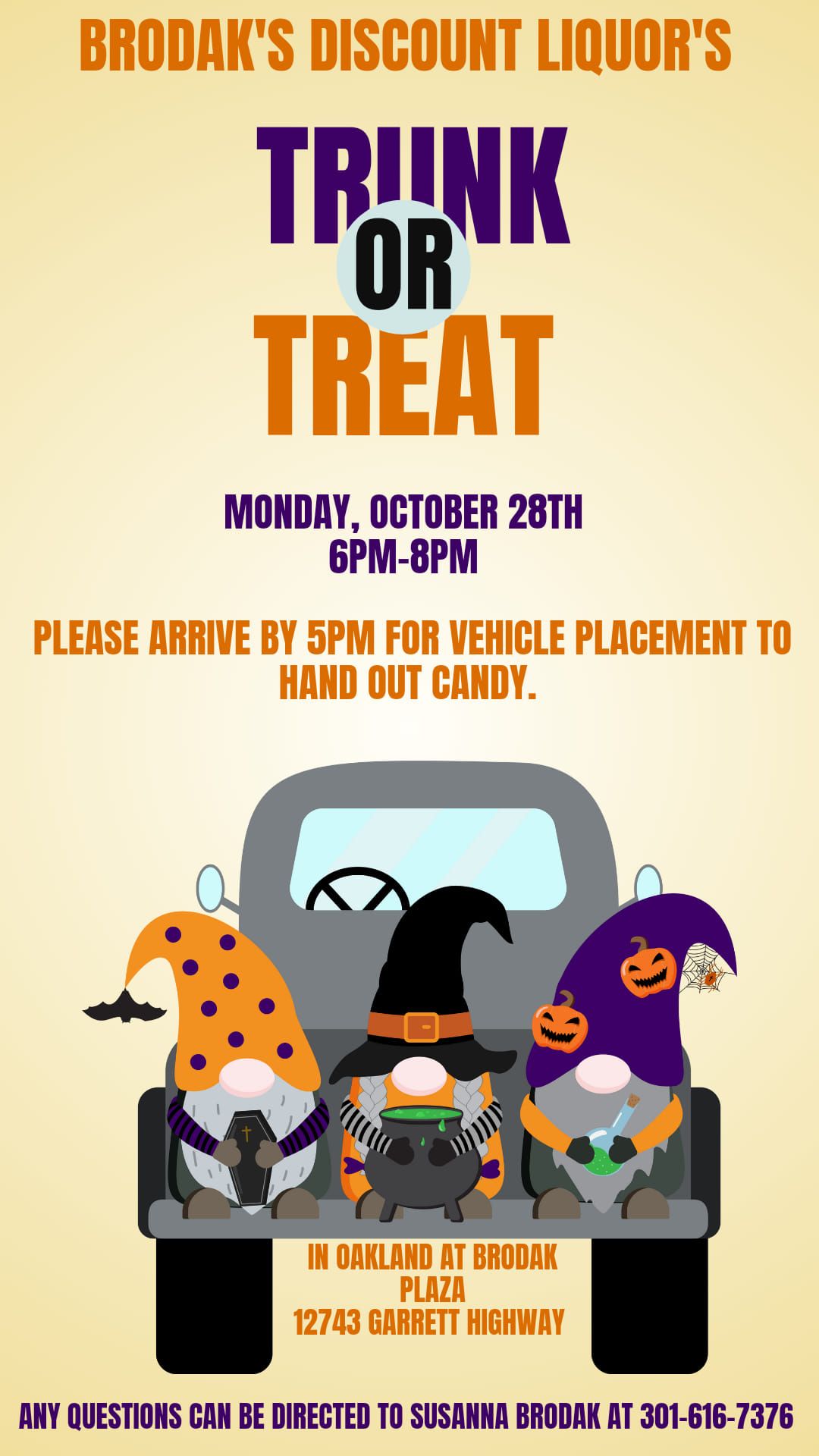 Brodak Liquors 6th Annual Trunk or Treat