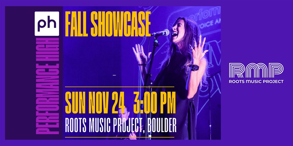 Performance High Voice and Music Studio, Fall  Showcase