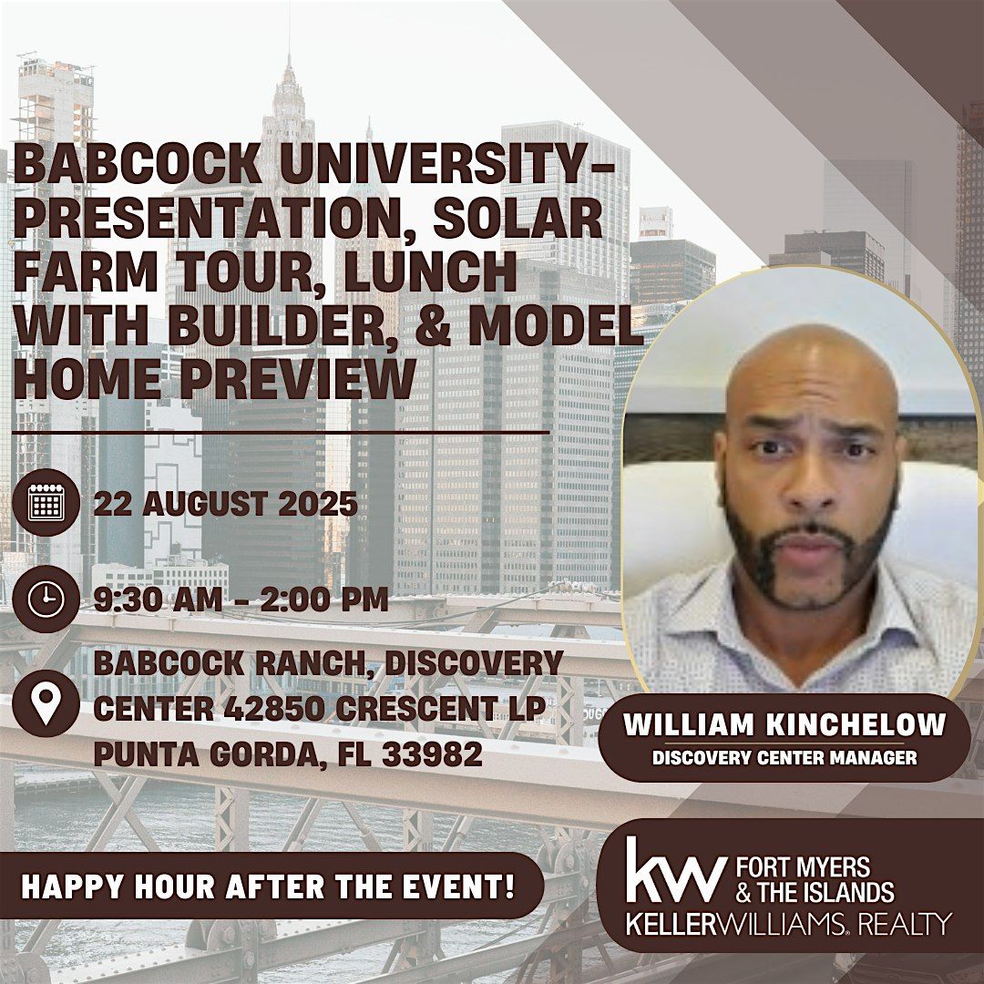 Babcock University-Solar Farm Tour, Lunch with Builder & Model Home Preview