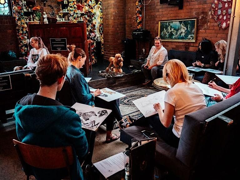 Dog Life Drawing - Church Temple of Fun - Sheffield