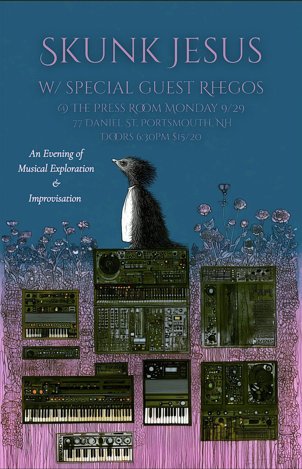 An Evening of Musical Exploration & Improvisation: Skunk Jesus w\/ Rhegos