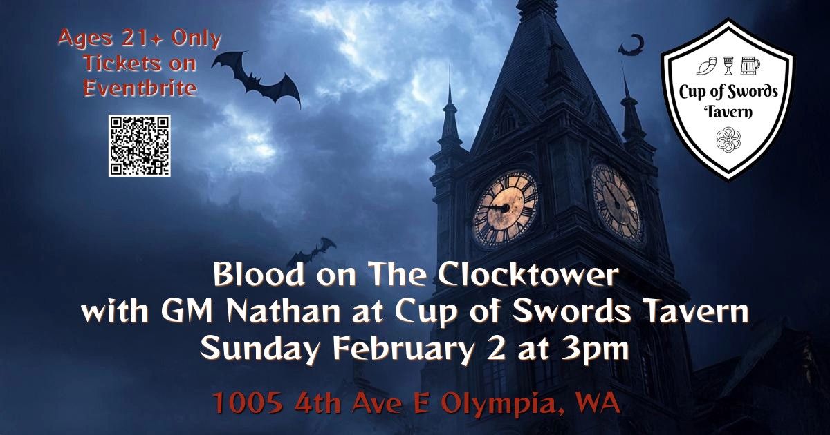 Blood on The Clocktower at Cup of Swords Tavern