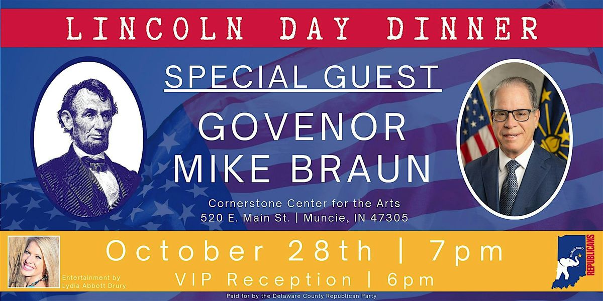 Lincoln Day Dinner 2025 Delaware County Indiana Republican GOP!