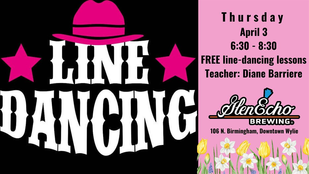 Free line-dancing\/lessons @ Glen Echo Brewing