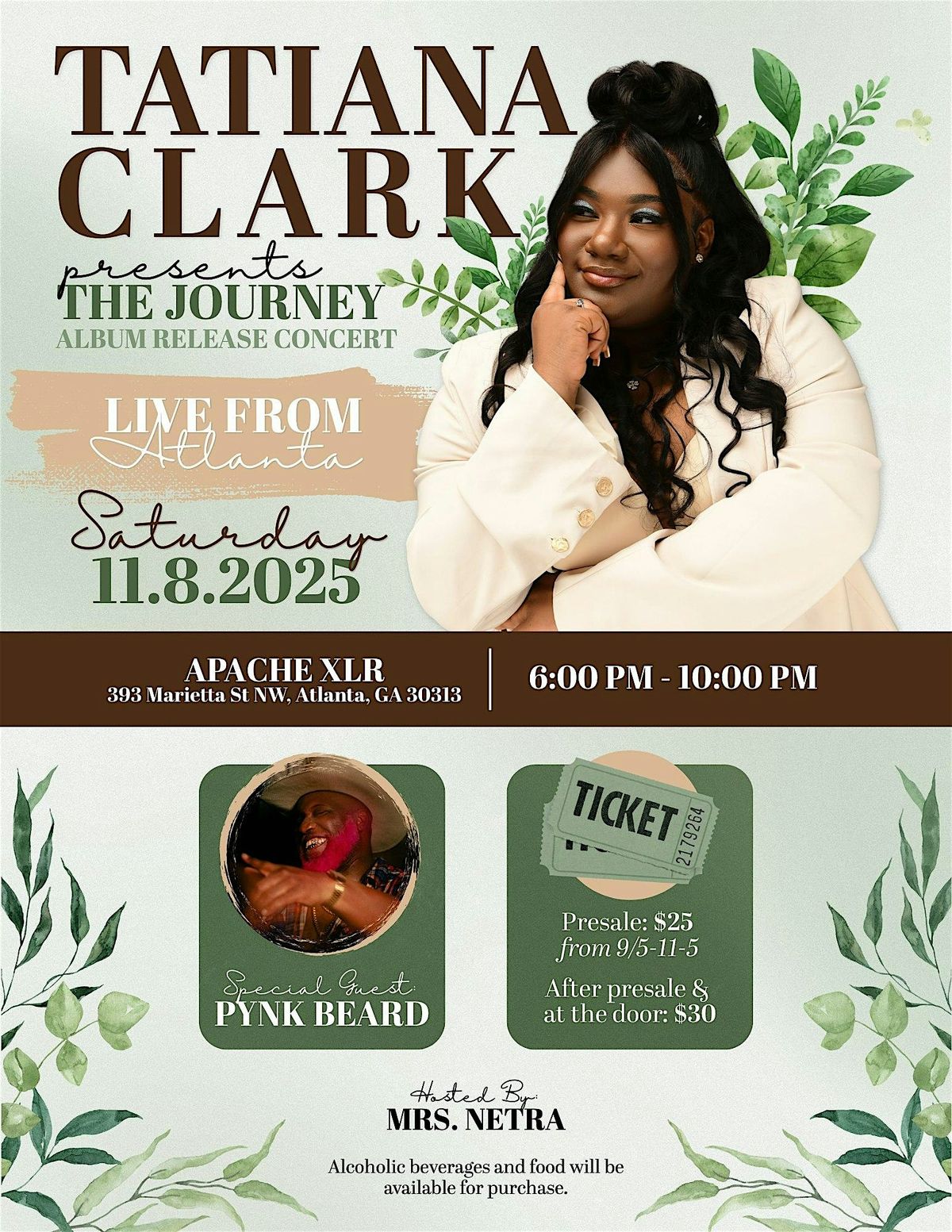 Tatiana Clark Presents: "The Journey" Album Release Concert
