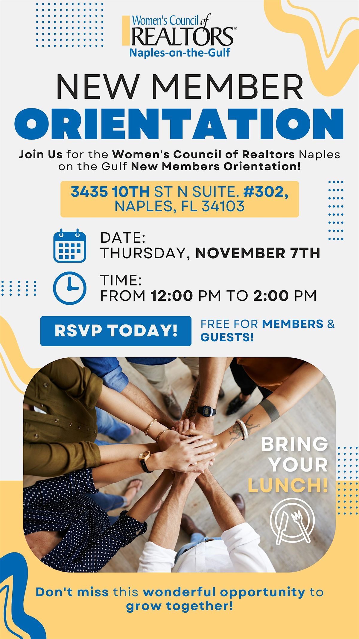 New Member Orientation | WCR Naples on the Gulf