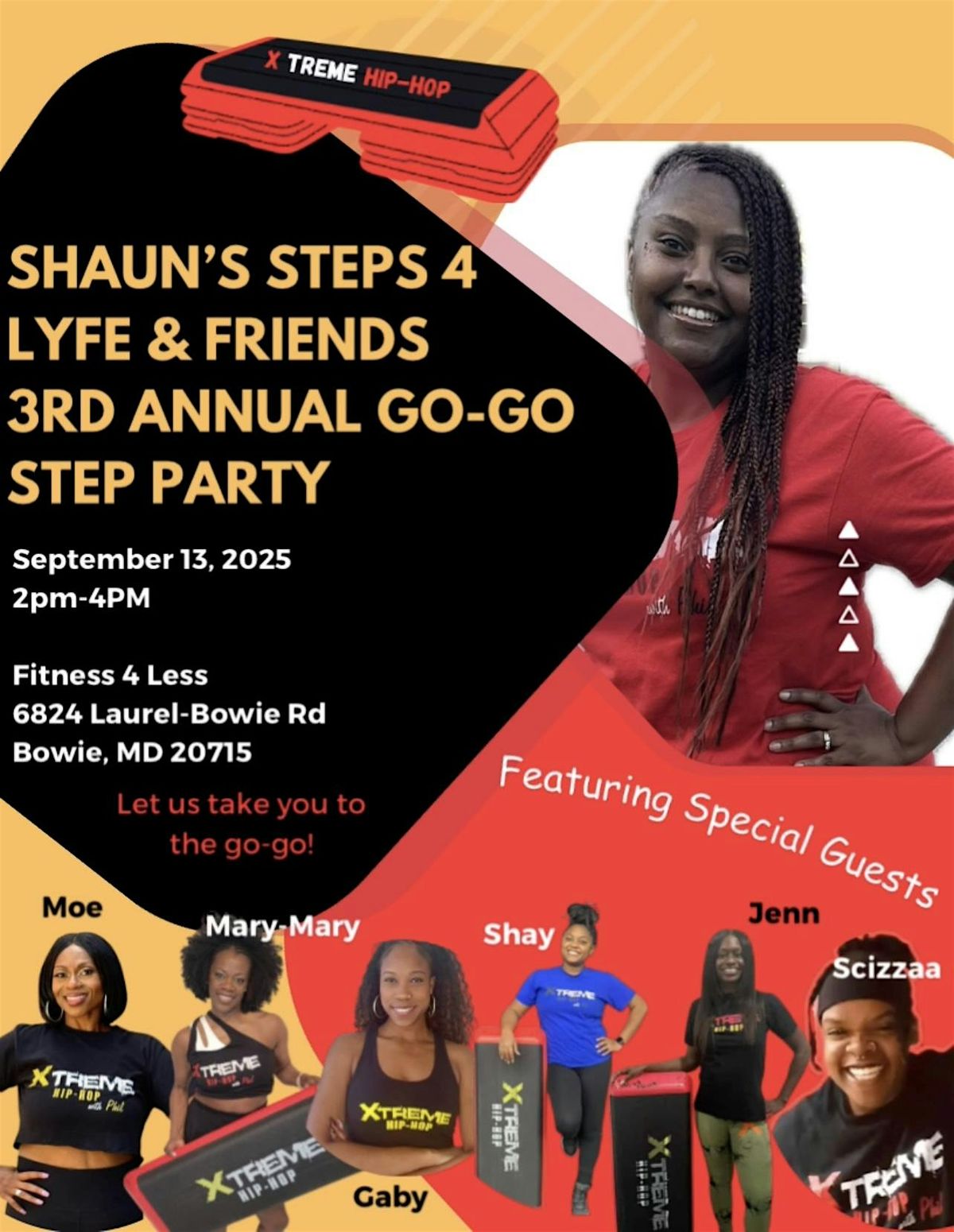 Shaun\u2019s Steps 4 Lyfe & Friends 2nd Annual Go-Go Step Party
