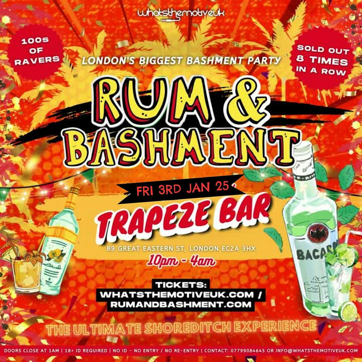 RUM & BASHMENT - London's Wildest New Years Opening Party (FREE B4 12AM)