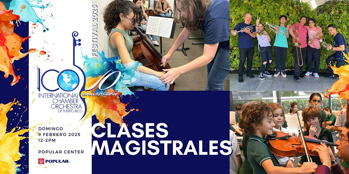 Clases Magistrales @ Popular Center |  libre de costo | Festival 2025