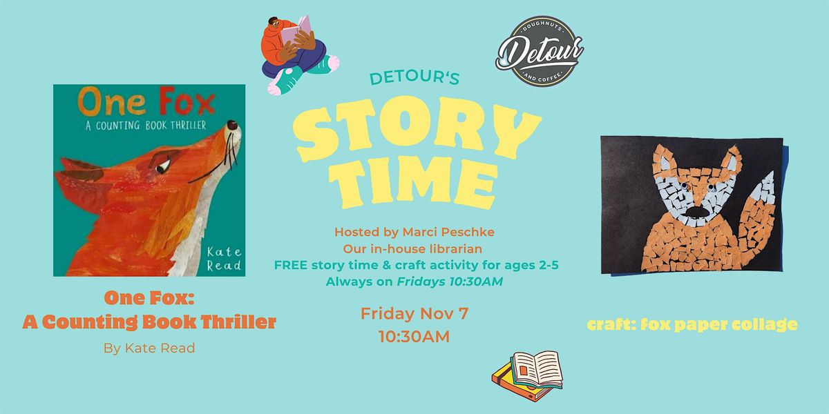 Detour Doughnuts Story Time- One Fox: A Counting Book Thriller