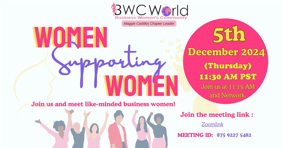 WOMEN SUPPORTING WOMEN - Virtual Meeting