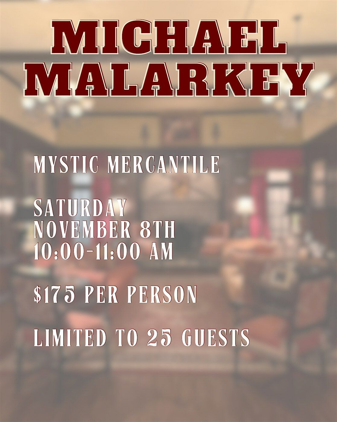 Michael Malarkey  1O AM Meet & Greet