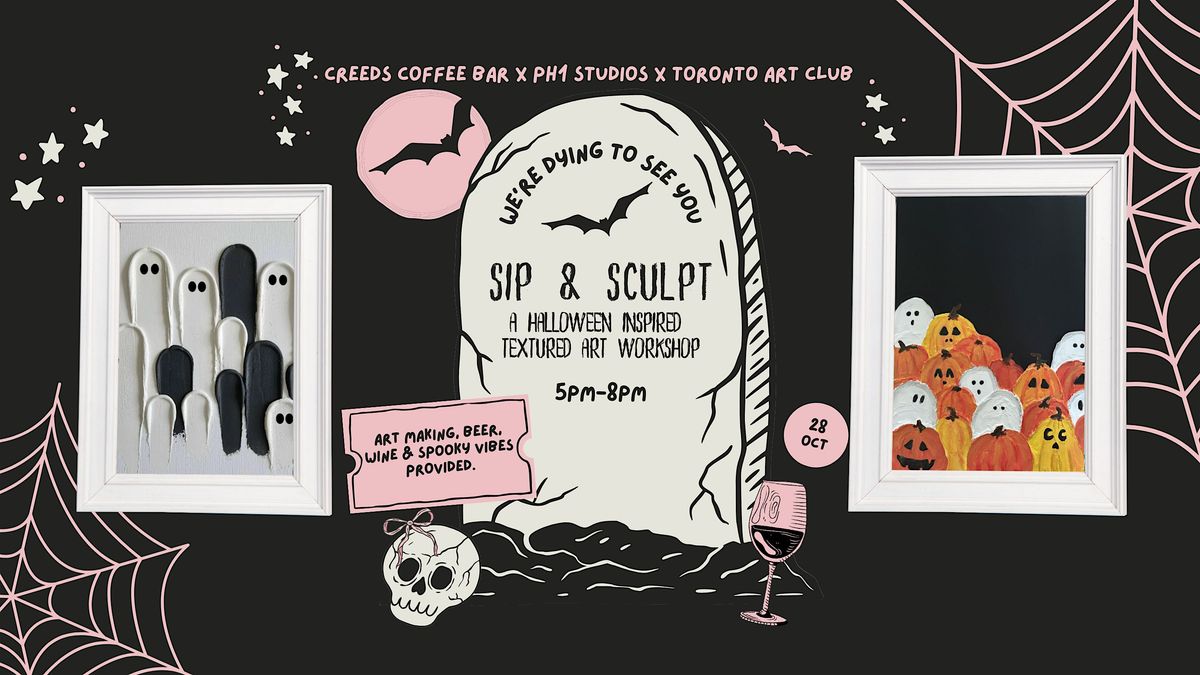 Toronto Halloween Paint Night in Toronto: Sip, Sculpt & Create!