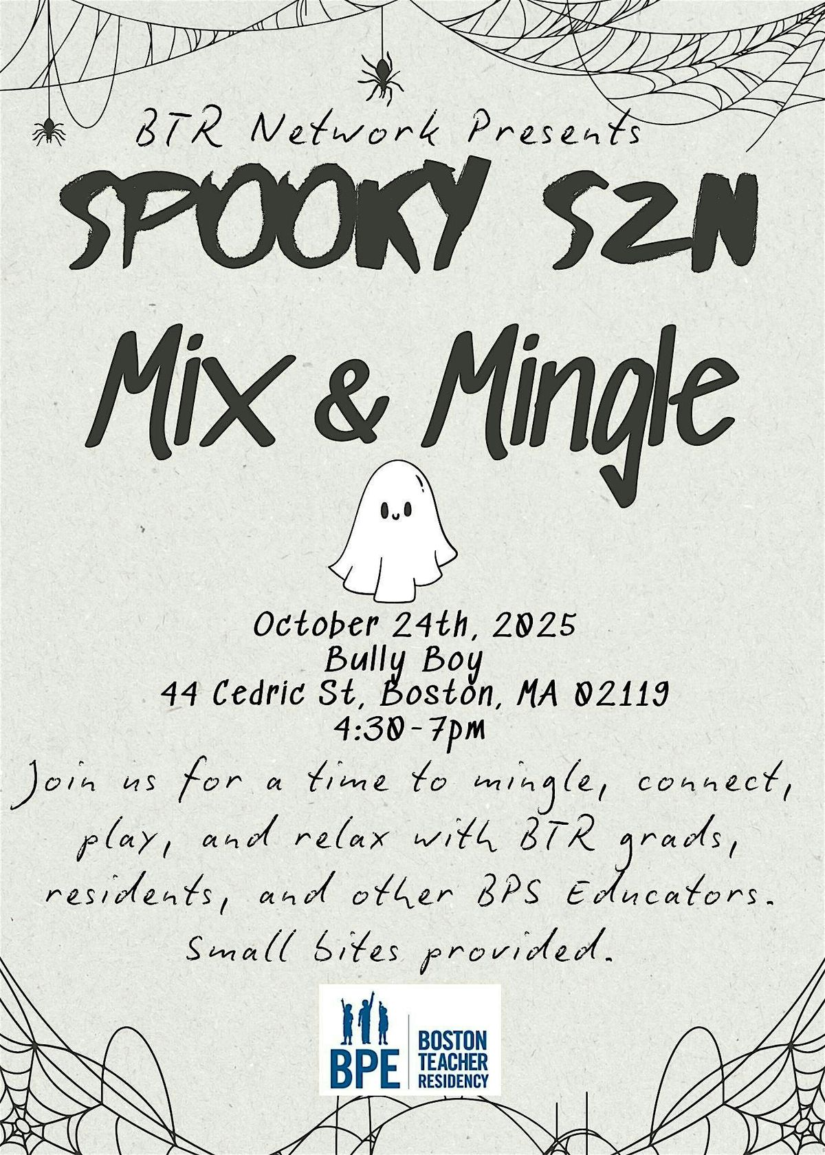 BTR Spooky Szn: Mix & Mingle