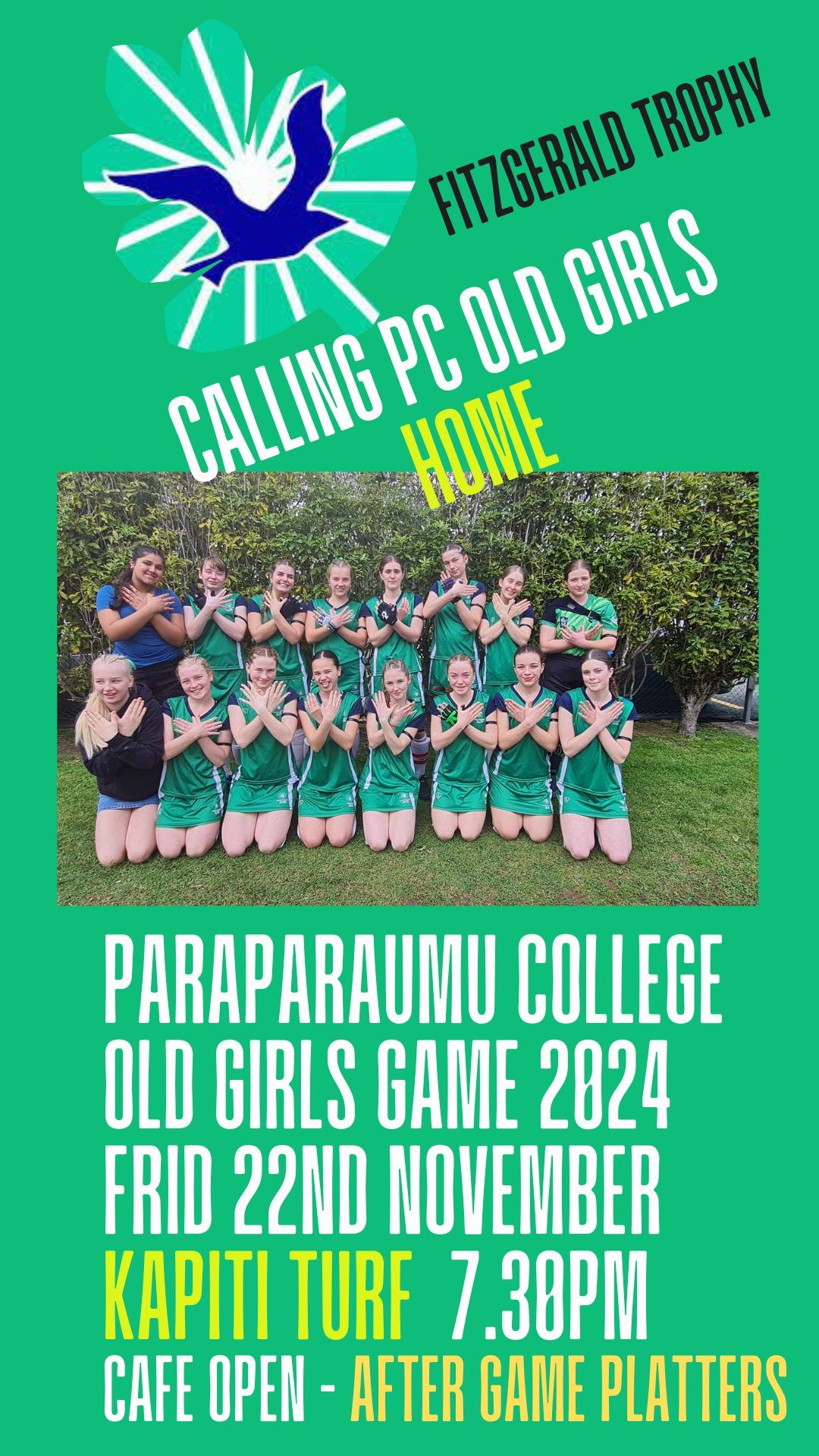 Paraparaumu College old girls game - Fitzgerald Trophy