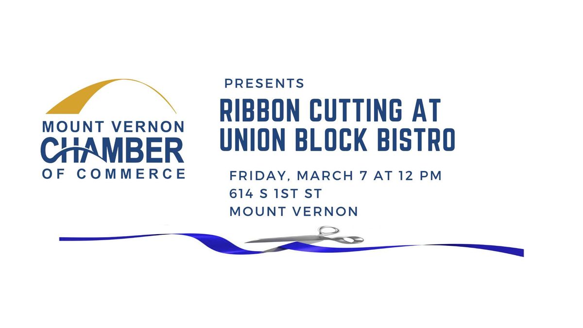 Ribbon Cutting at Union Block Bistro