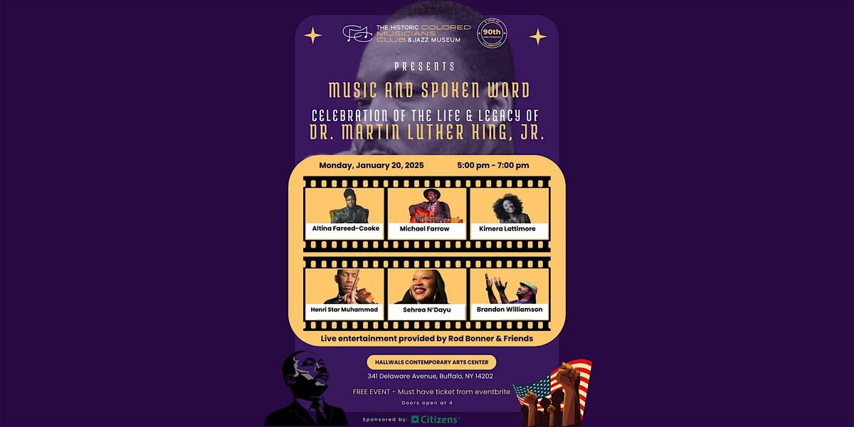 The Historic Colored Musician Club presents MUSIC and SPOKEN WORD