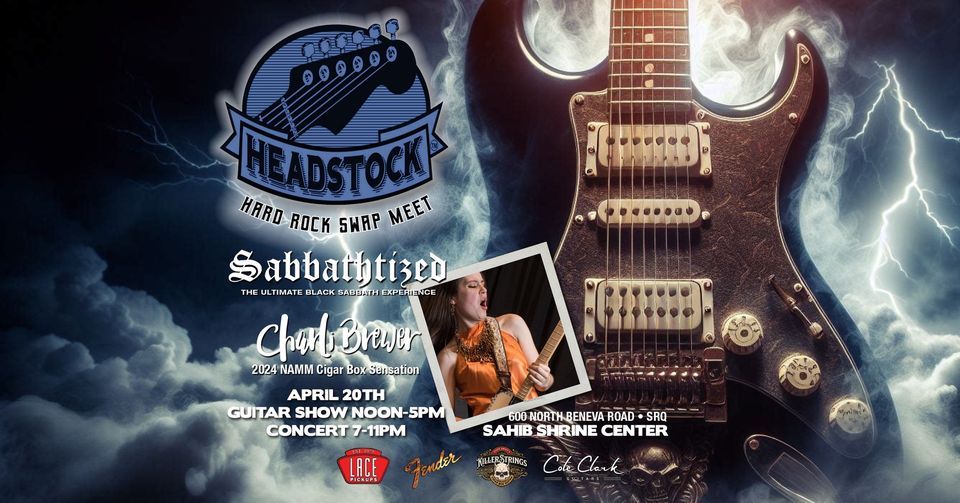 Headstock 2024 - Charli Brewer 7pm, Black Sabbath Tribute 8:30pm