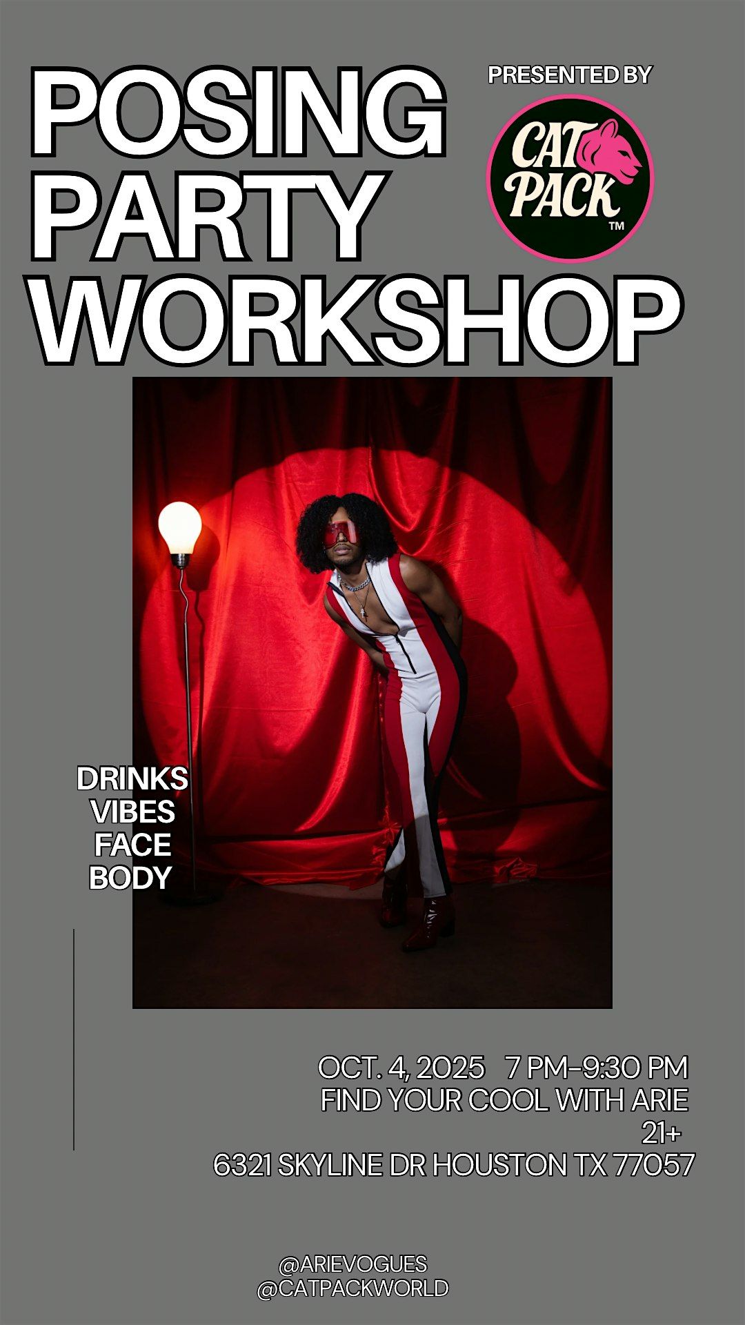 Posing Party Workshop Presented by The Cat Pack