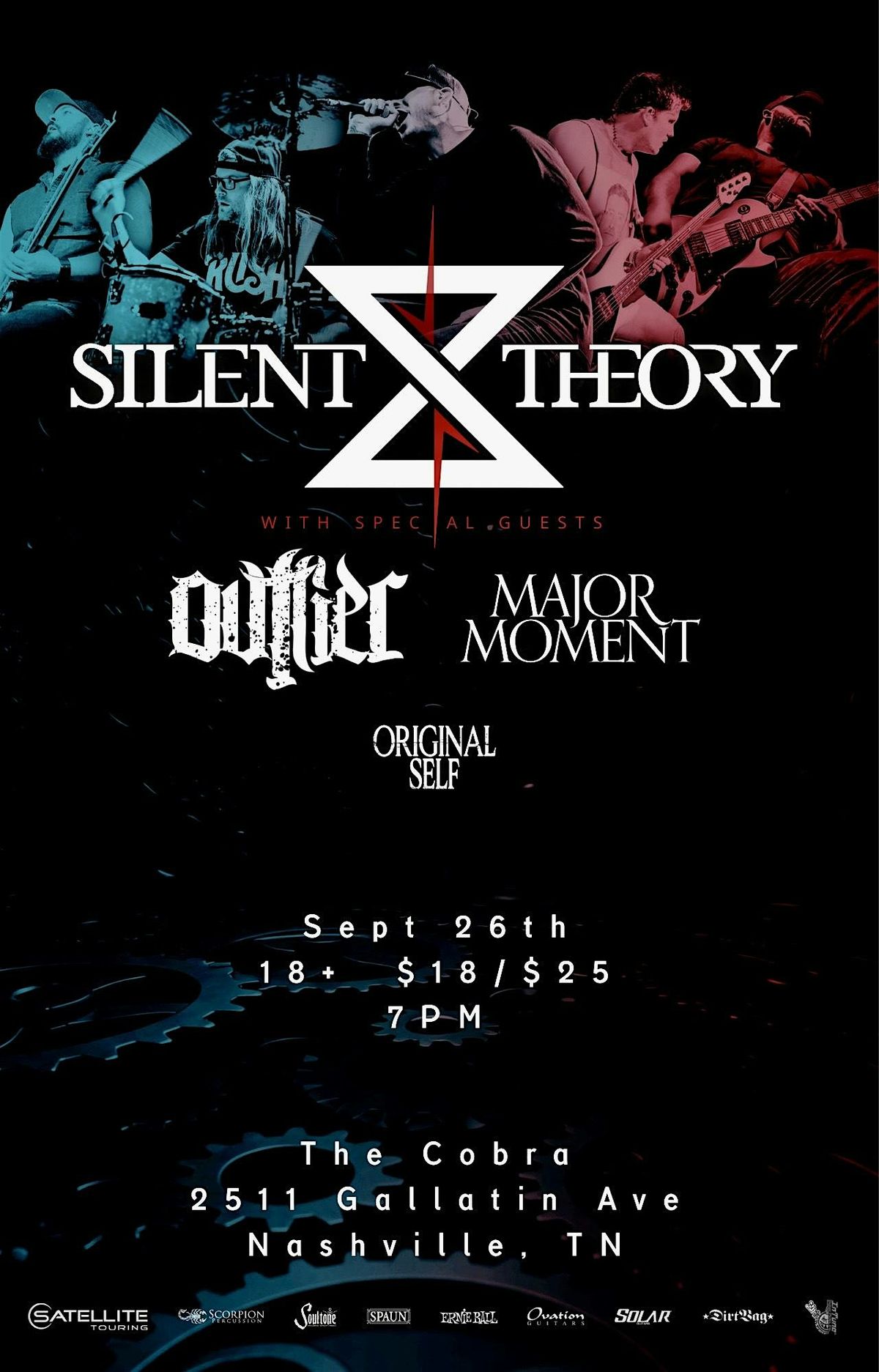 Venue: Silent Theory | Ovtlier | Major Moment | Original Self