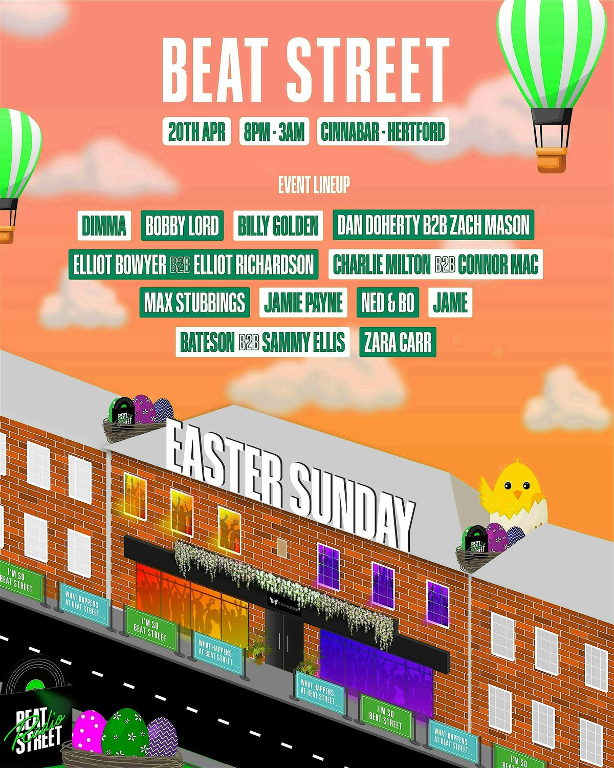 Beat Street @ Cinnabar Hertford - Easter Sunday