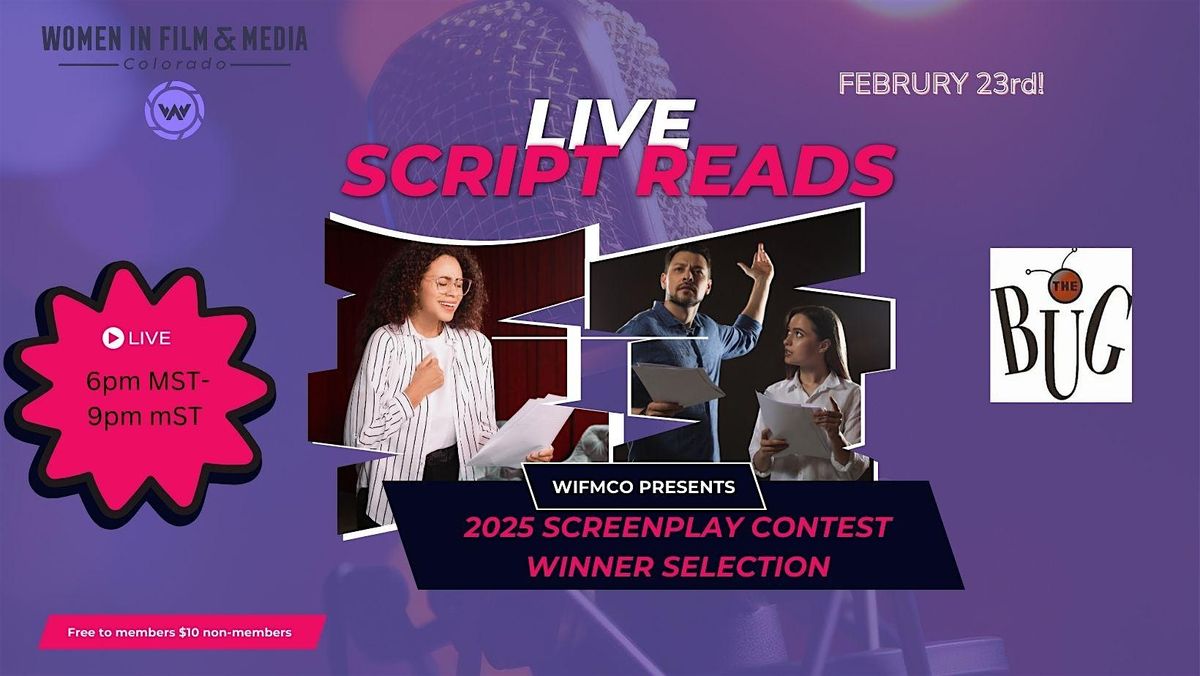 2025 WIFMCO Screenplay Contest LIVE Table Reads!