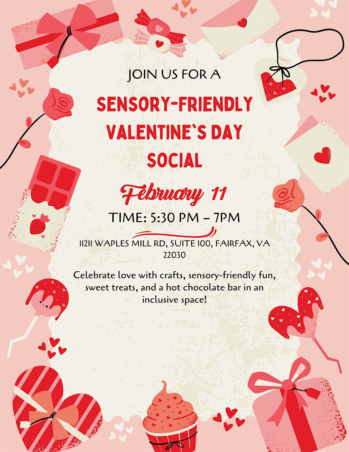 Sensory-Friendly Valentine's Day Social