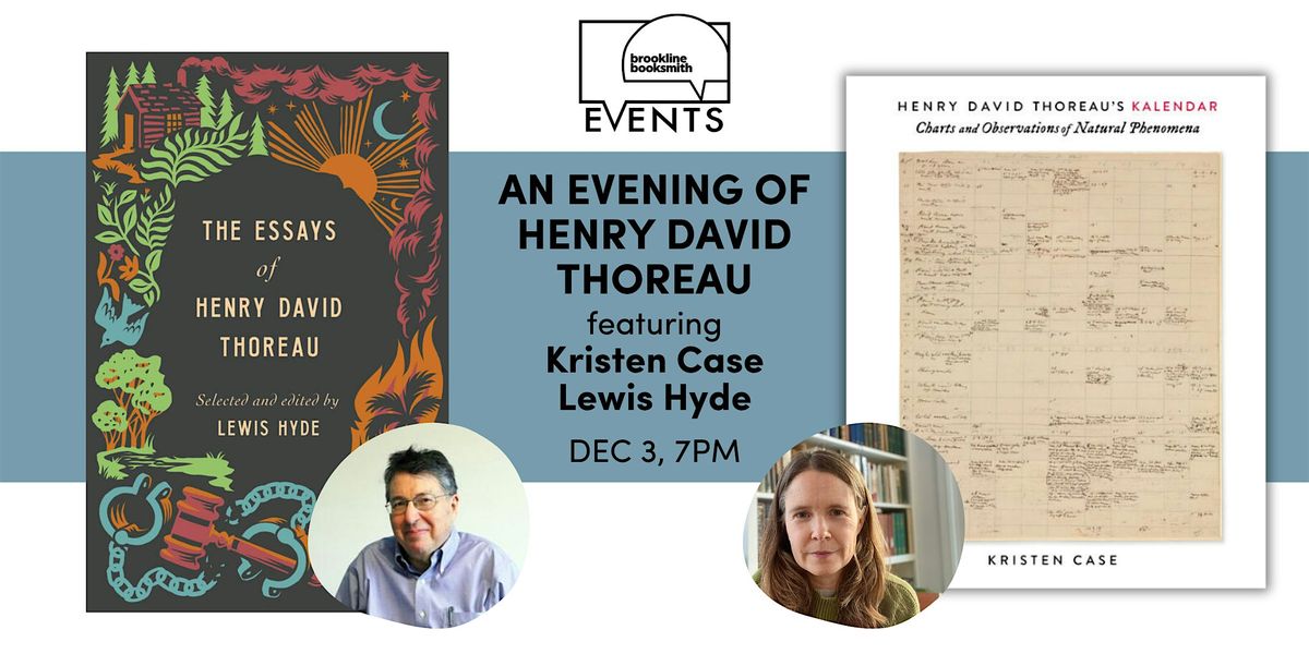 An Evening of Henry David Thoreau: Kristen Case and Lewis Hyde