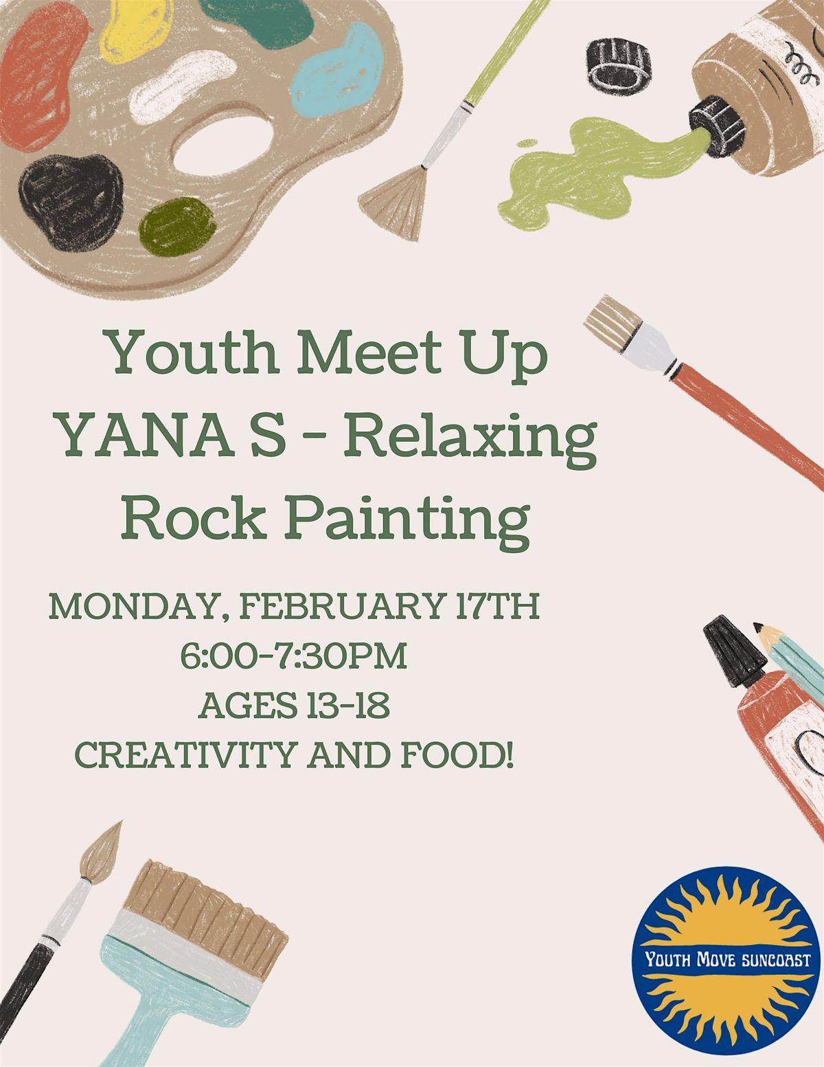 Youth Meet Up YANA S - Relaxing Rock Painting