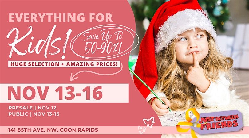 Kids' Huge Pop-Up Sale in Coon Rapids - Winter Tickets