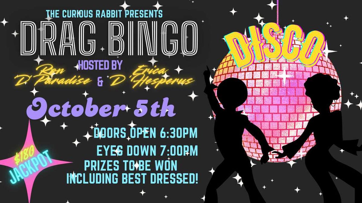 Drag Bingo with Ron D'Paradise and Erica D'Hesperus