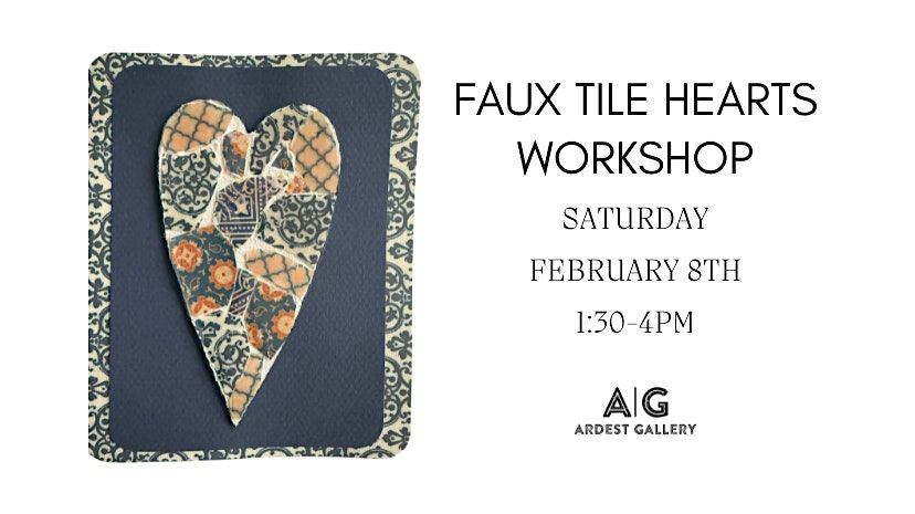 Faux Tile Hearts Workshop with Barbara Welch