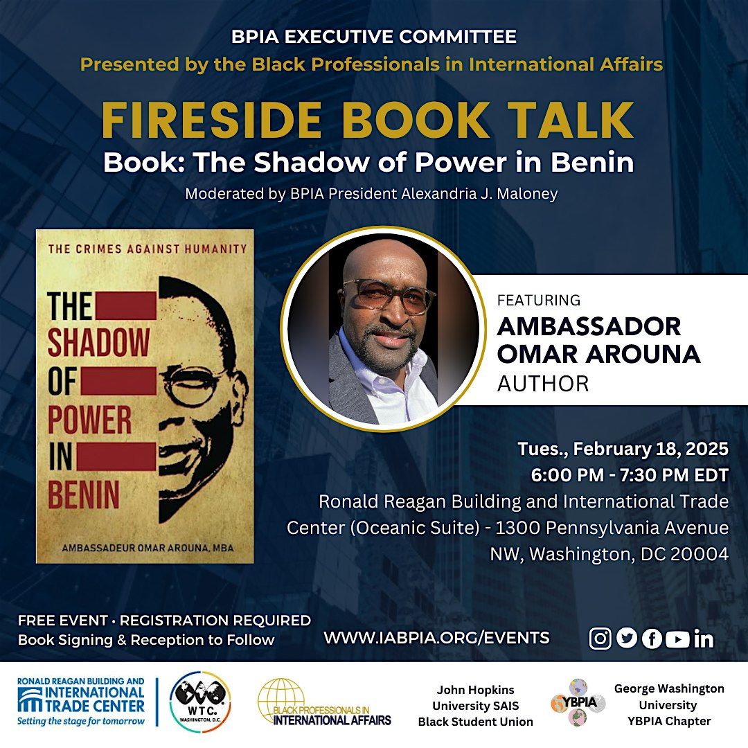 Fireside Book Talk: "The Shadow of Power in Benin" ft. Amb. Omar Arouna