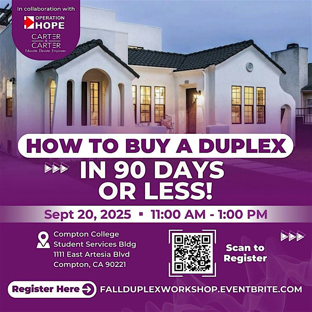 How to Buy a Duplex in 90 Days or Less!