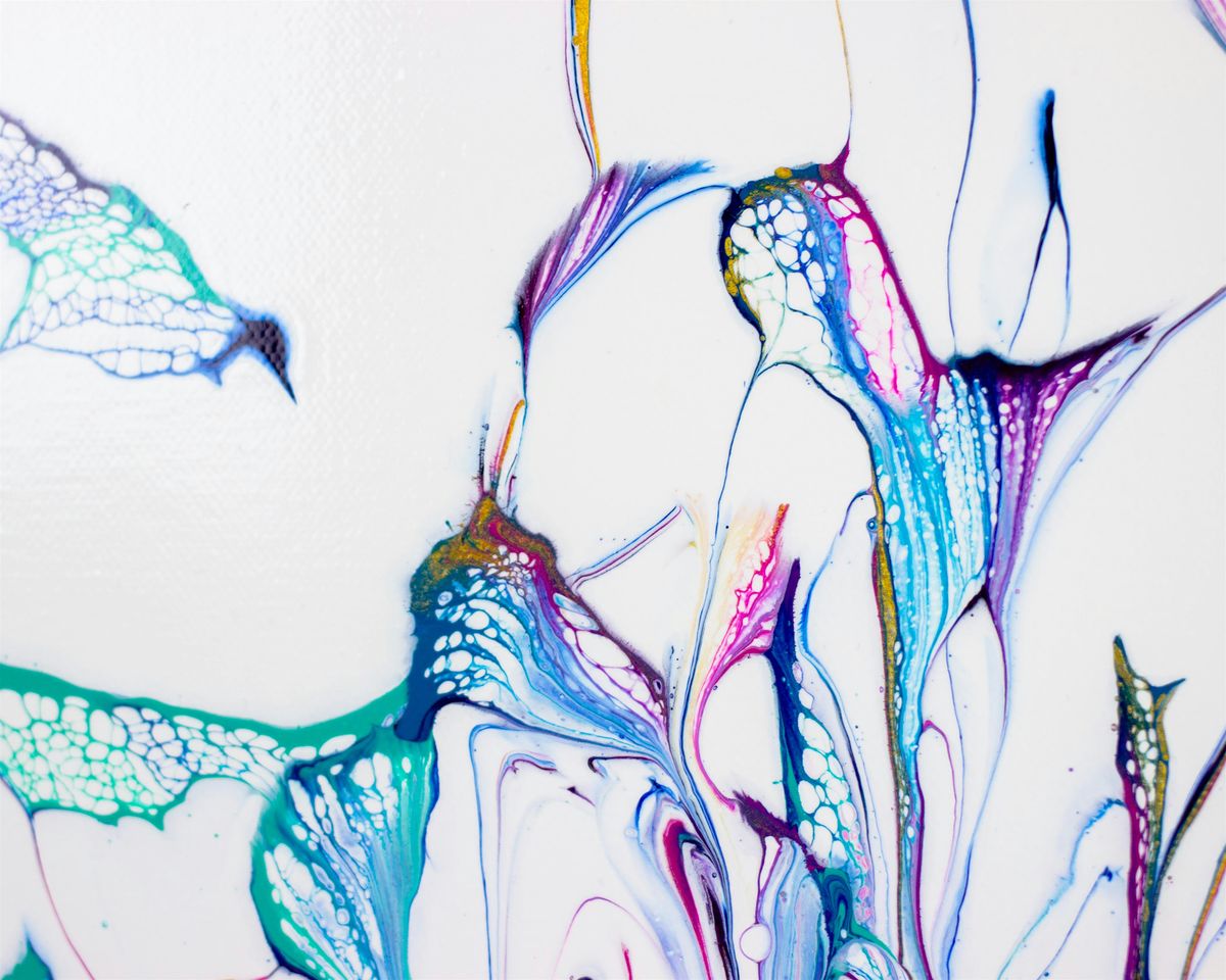 Paint Pouring Workshop - String Pull Technique (Advanced Level)