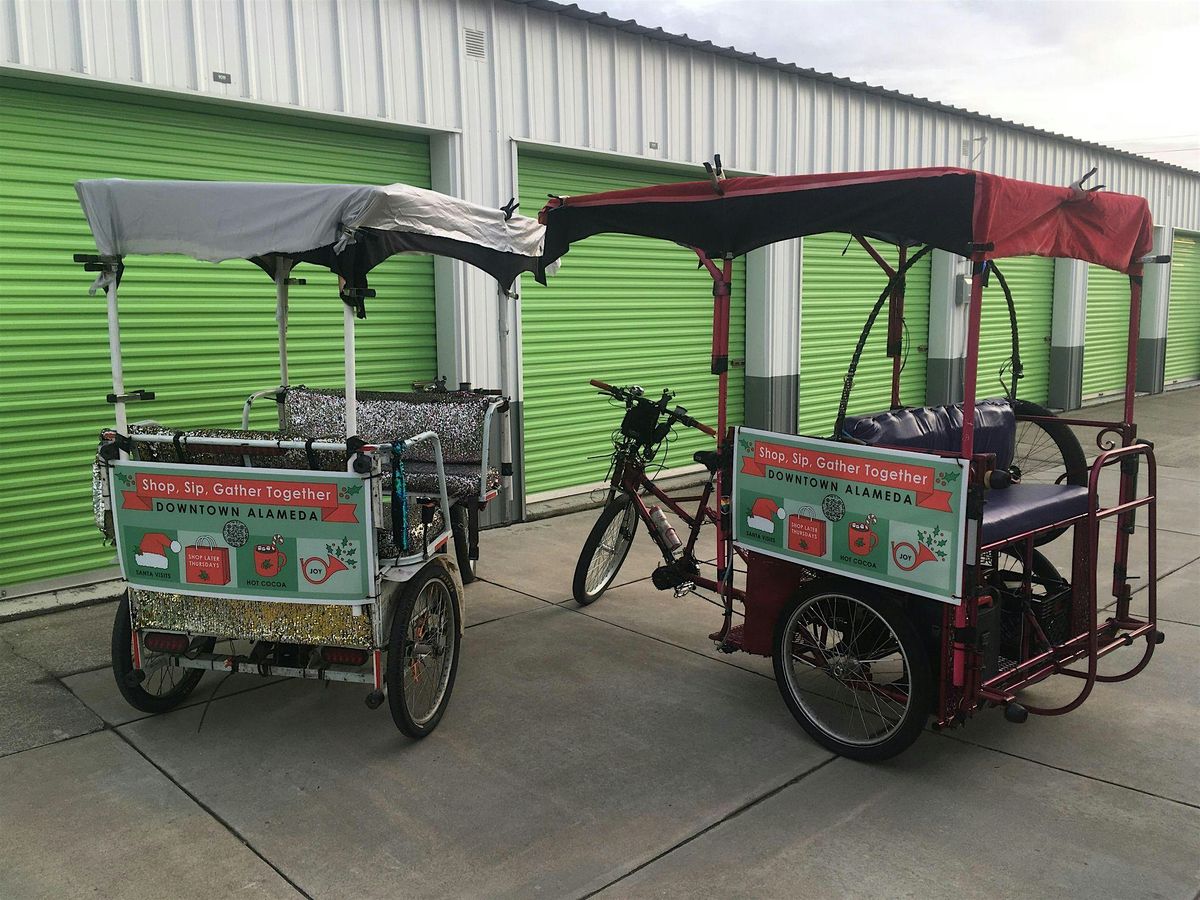 Alameda Xmas Pedicab Tour - Bike #3(Deposit Only) MUST SEND PHONE # TO BOOK