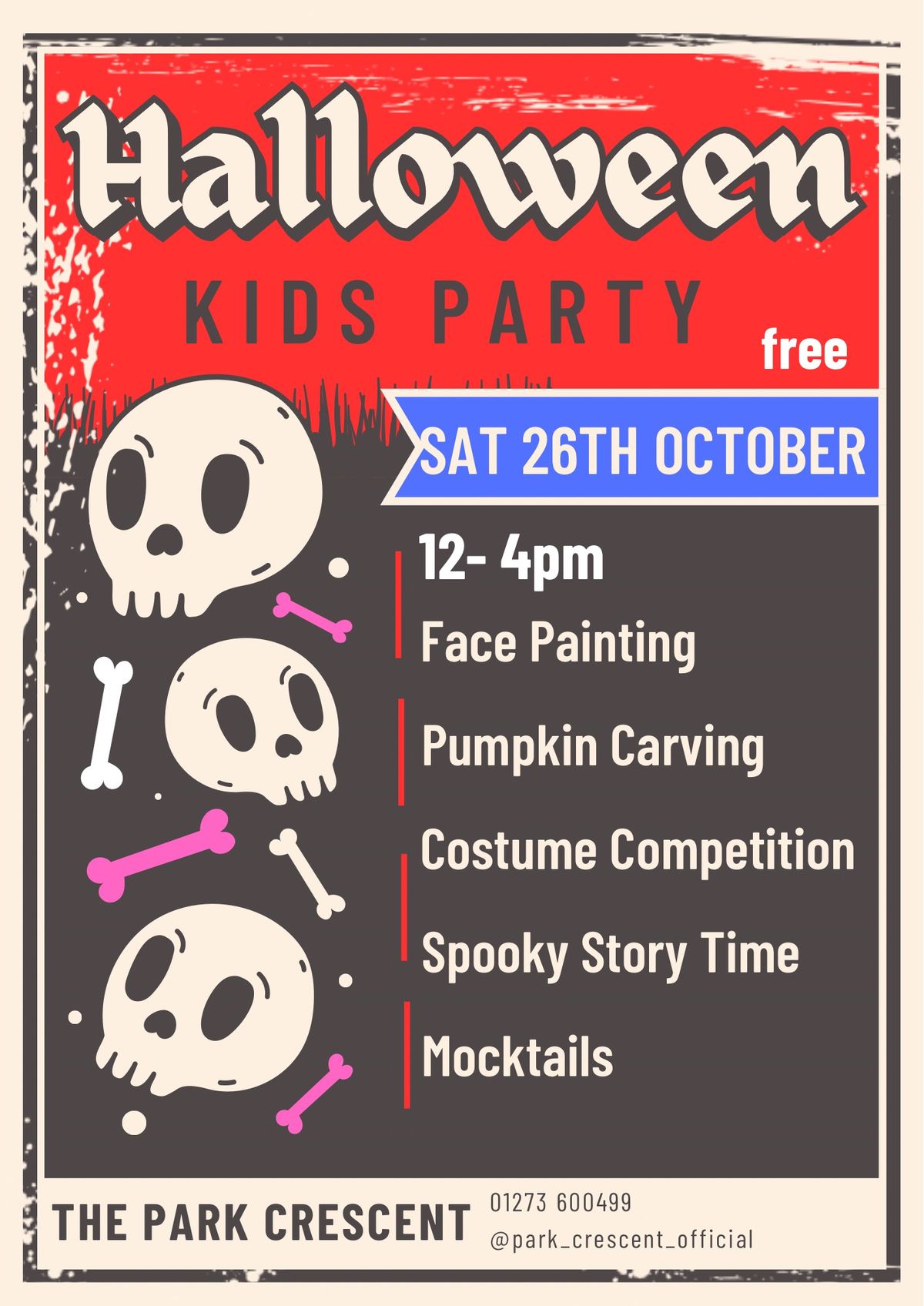 Kids Halloween Party @ The Park Crescent