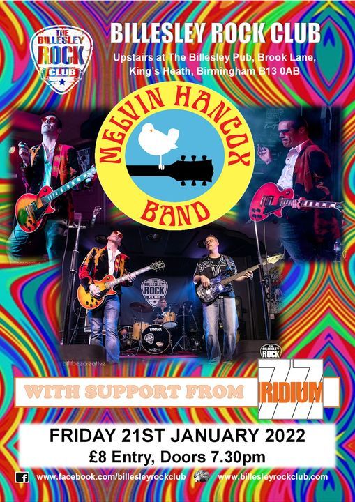 The Melvin Hancox Band + Iridium 77 - \u00a38