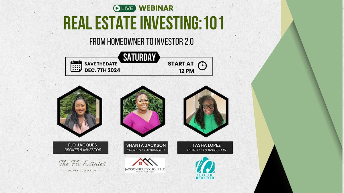 Real Estate Investing: 101