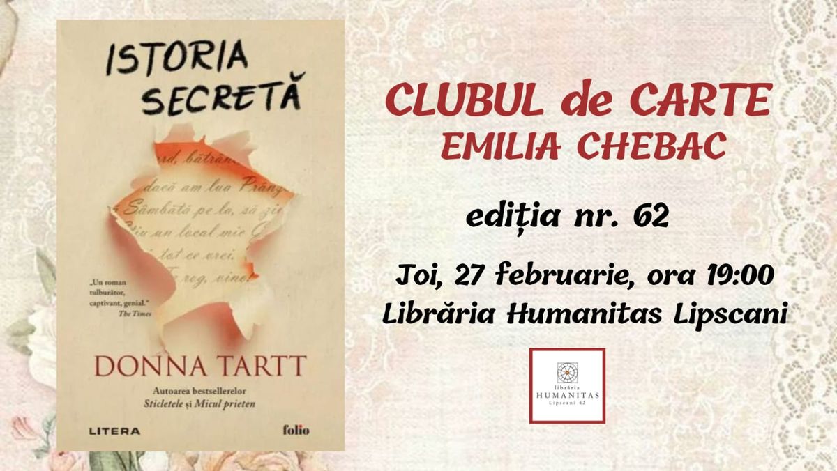 Clubul de carte Emilia Chebac #62