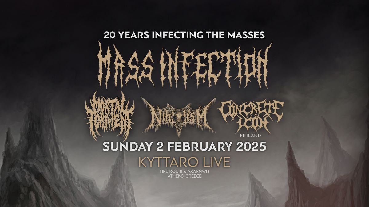 Mass Infection live in Athens - "20 years infecting the masses"